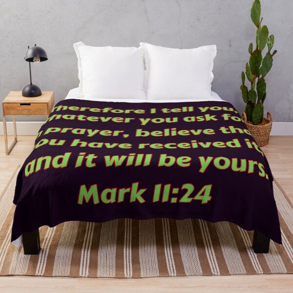 Item preview, Bible Verse Mark 11:24 designed and sold by Prayingwarrior.