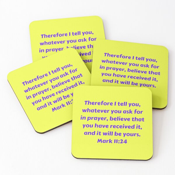 Item preview, Bible Verse Mark 11:24 designed and sold by Prayingwarrior.