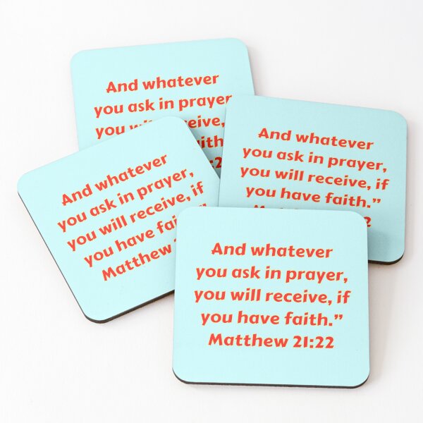Item preview, Bible Verse Matthew 21:22 designed and sold by Prayingwarrior.