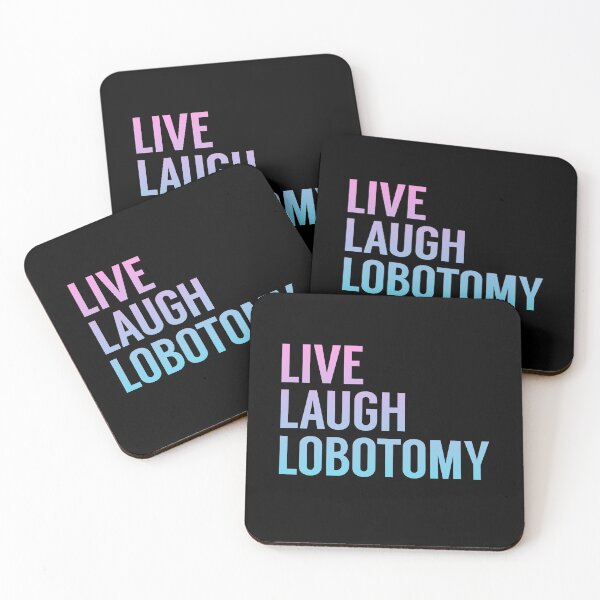 Item preview,  Live Laugh Lobotomy in Pink Blue Gradient designed and sold by tinyteacups.
