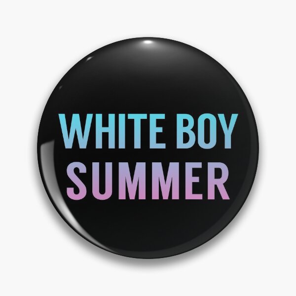 Item preview, White Boy Summer In Blue Pink Gradient designed and sold by tinyteacups.