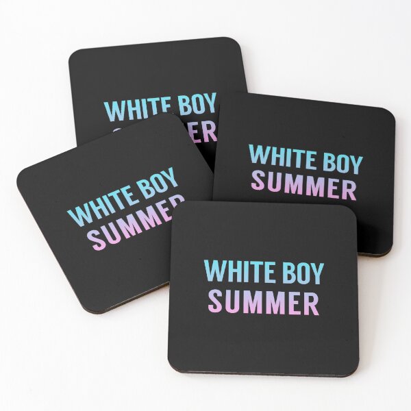 Item preview, White Boy Summer In Blue Pink Gradient designed and sold by tinyteacups.