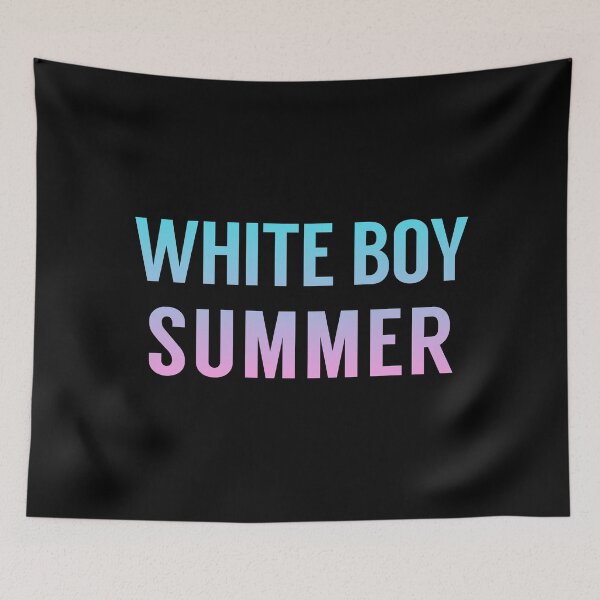 Item preview, White Boy Summer In Blue Pink Gradient designed and sold by tinyteacups.
