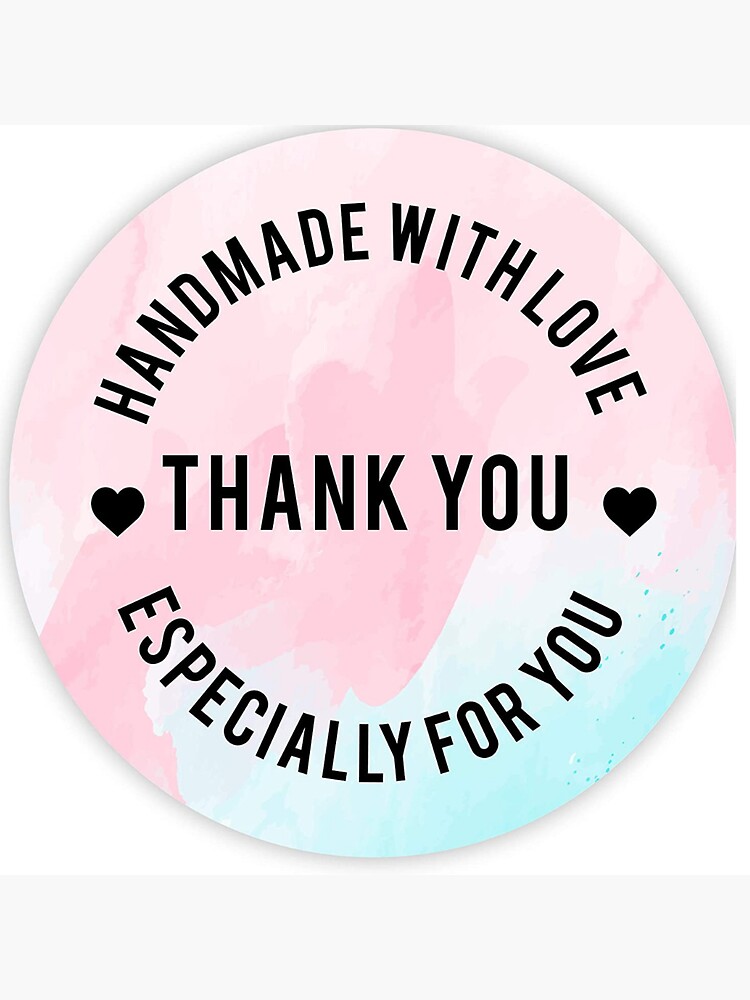 "Handmade product label" Sticker by Gagne2021 Redbubble