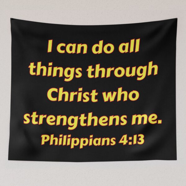 Item preview, Bible Verse Philippians 4:13 designed and sold by Prayingwarrior.