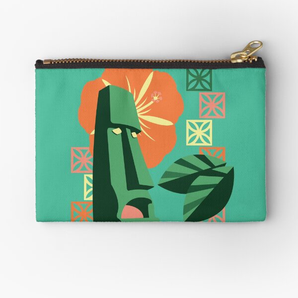 Moai Vacation Zipper Pouch