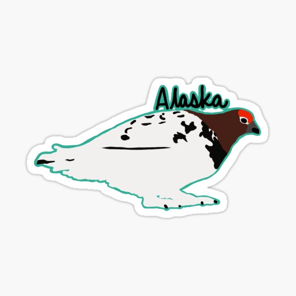 Willow ptarmigan Alaska Sticker