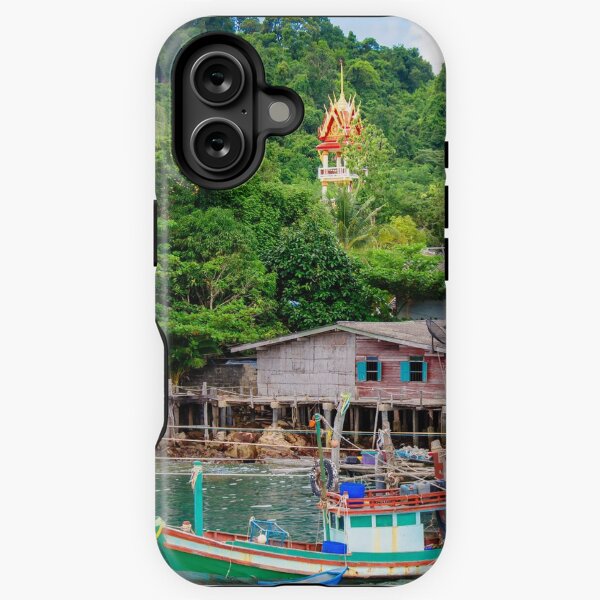 Item preview, View of Baan Ao Salad port and fishing village on Koh Kood Island, Thailand designed and sold by Stanciuc.