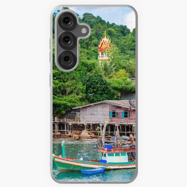 Item preview, View of Baan Ao Salad port and fishing village on Koh Kood Island, Thailand designed and sold by Stanciuc.