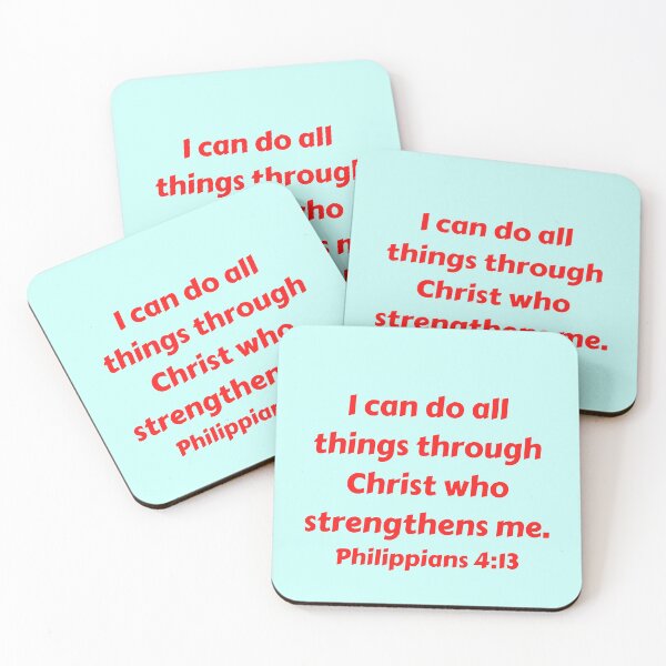 Item preview, Bible Verse Philippians 4:13 designed and sold by Prayingwarrior.