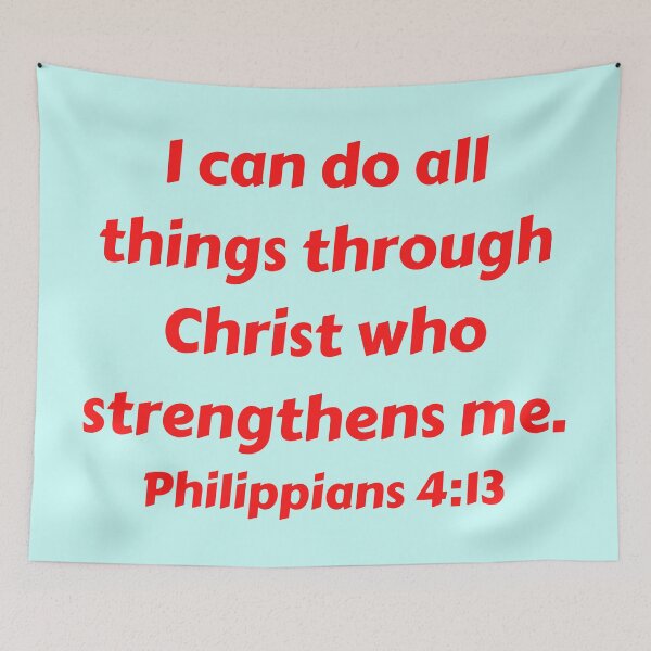 Item preview, Bible Verse Philippians 4:13 designed and sold by Prayingwarrior.