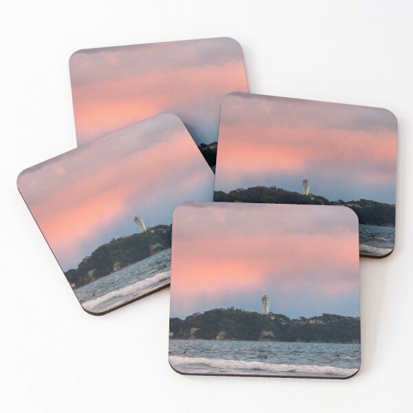 Item preview, Colorful Sunset over Enoshima Island - Japanese Sunset designed and sold by Jordan McChesney.