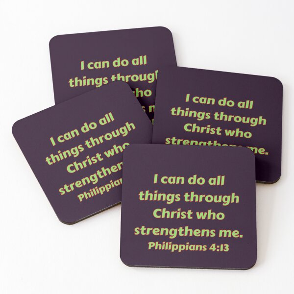 Item preview, Bible Verse Philippians 4:13 designed and sold by Prayingwarrior.