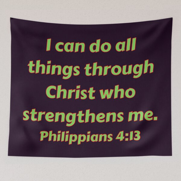 Item preview, Bible Verse Philippians 4:13 designed and sold by Prayingwarrior.