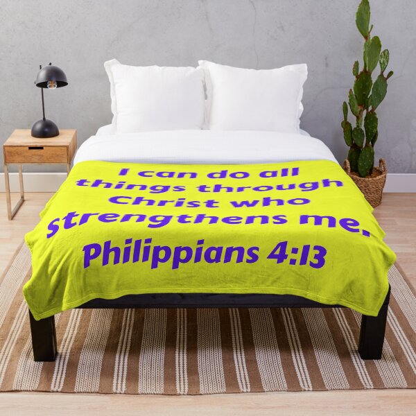 Aperçu de l'œuvre Verset de la Bible Philippiens 4:13 créée et vendue par Prayingwarrior.