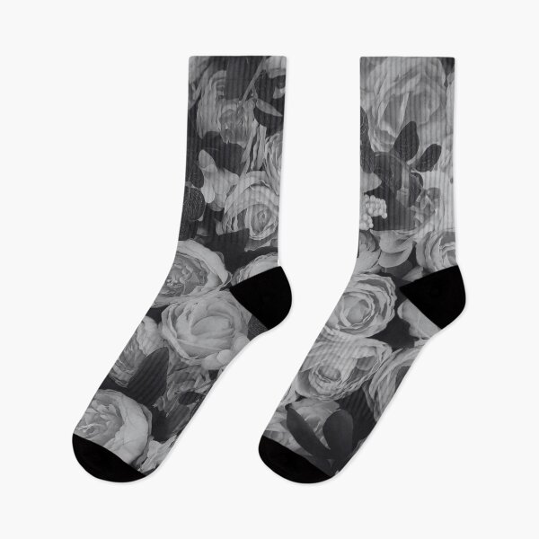 Item preview, Roses in Black and White designed and sold by SquishStitches.