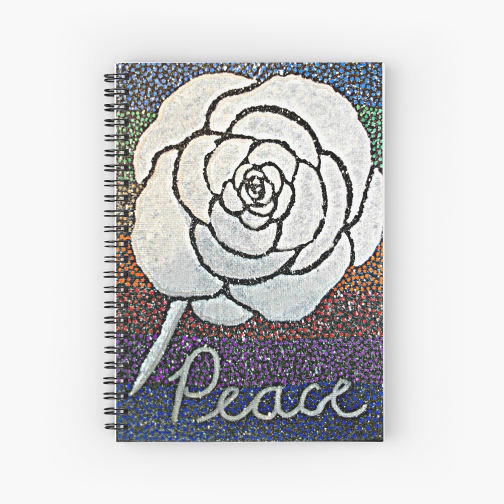 Peace Flower Spiral Notebook