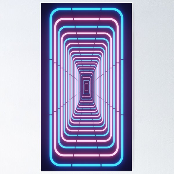 Item preview, neon hallway designed and sold by kombos.