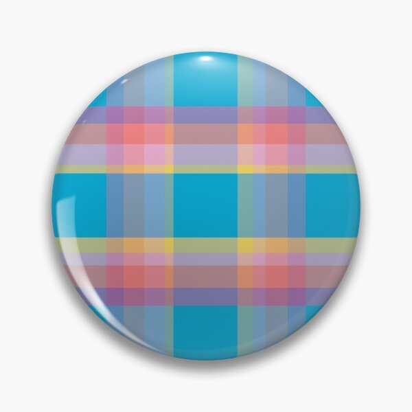 Item preview, Multi colored block plaid pattern designed and sold by BLMcreations.