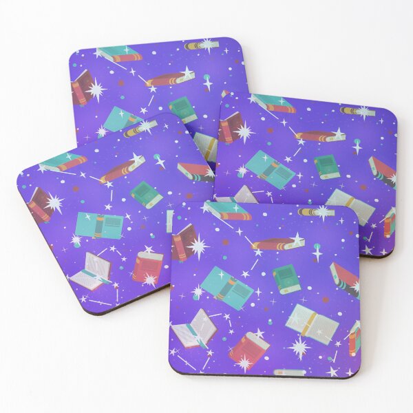 Item preview, purple book reading galaxy  designed and sold by moremattie.