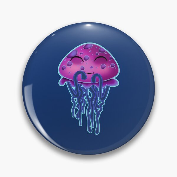 Item preview, Cute blushing pink jellyfish designed and sold by iduzarts.