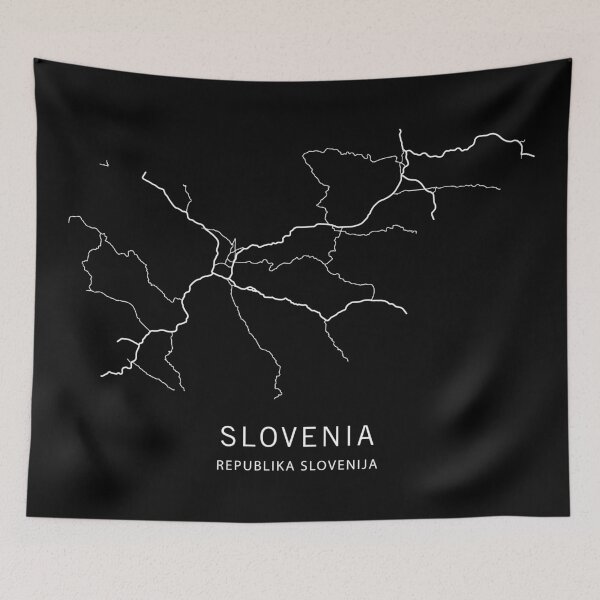 Item preview, Slovenia Road Map designed and sold by clarkstpress.