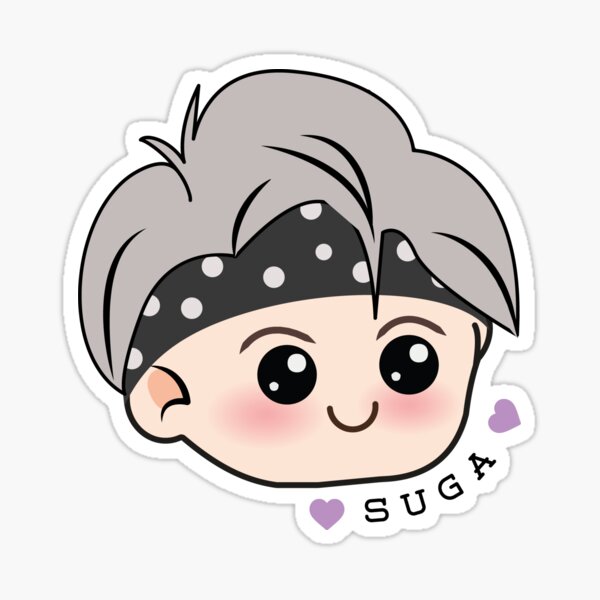 Artikel-Vorschau von Süße SUGA BTS-Illustration, designt und verkauft von artandkorea.