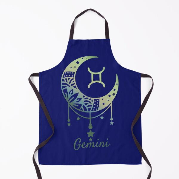 Item preview, Gemini Zodiac Crescent Moon Astrological Graphic designed and sold by DesignHouse07.