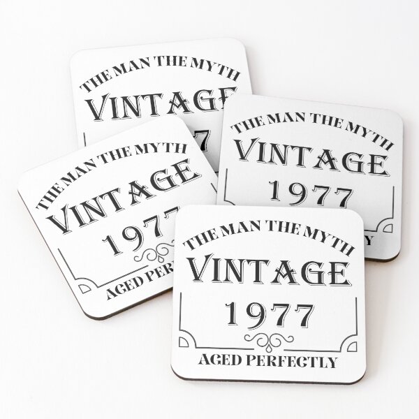 Item preview, Vintage The Man The Myth 1977 Birthday Shirt 44th Birthday Shirts designed and sold by Saharan12.