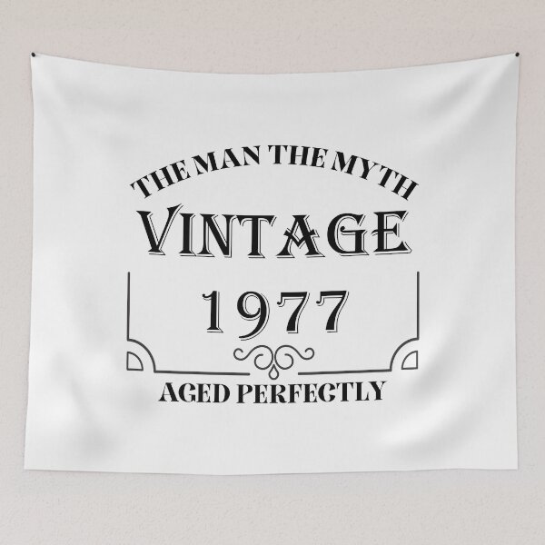 Item preview, Vintage The Man The Myth 1977 Birthday Shirt 44th Birthday Shirts designed and sold by Saharan12.