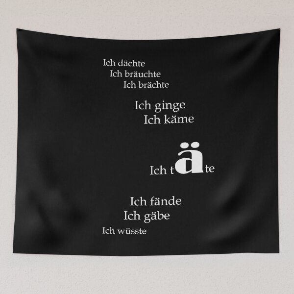 Item preview, An Ode to Subjunctive 2 German Verbs - would be would - What If - German Grammar x Font Play designed and sold by sthNnth.