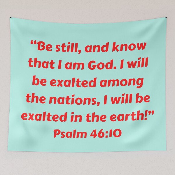 Item preview, Bible Verse Psalm 46:10 designed and sold by Prayingwarrior.