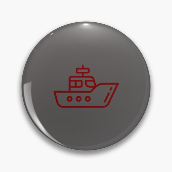 Item preview, red boat (outline) designed and sold by black wedus.