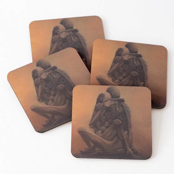 Item preview, Untitled (Lovers), by Zdzisław Beksiński designed and sold by JustContemplate.