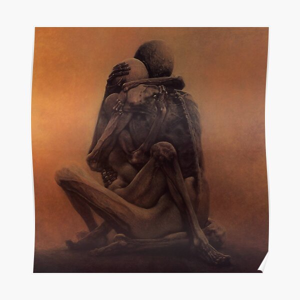 Ohne Titel (Liebhaber), von Zdzisław Beksiński Poster