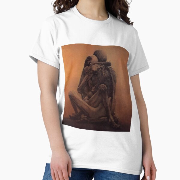 Vista previa del artículo con la obra «Sin título (Amantes), de Zdzisław Beksiński», diseñado y vendido por JustContemplate.