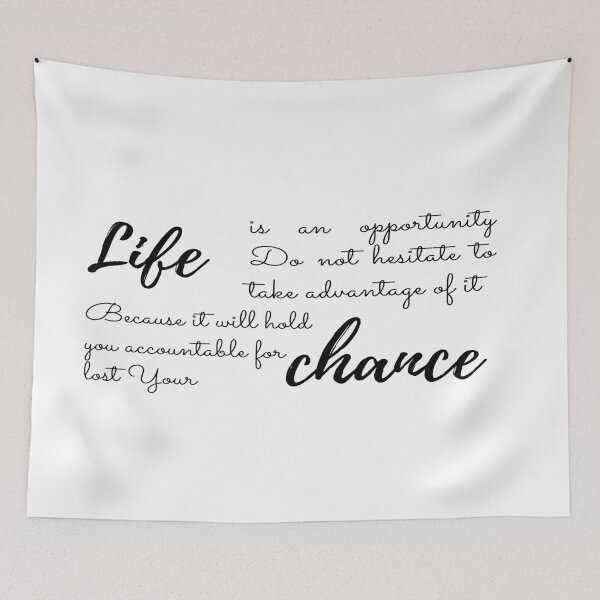 Item preview, Life is an opportunity not to be missed "life chance"  designed and sold by John-merou.
