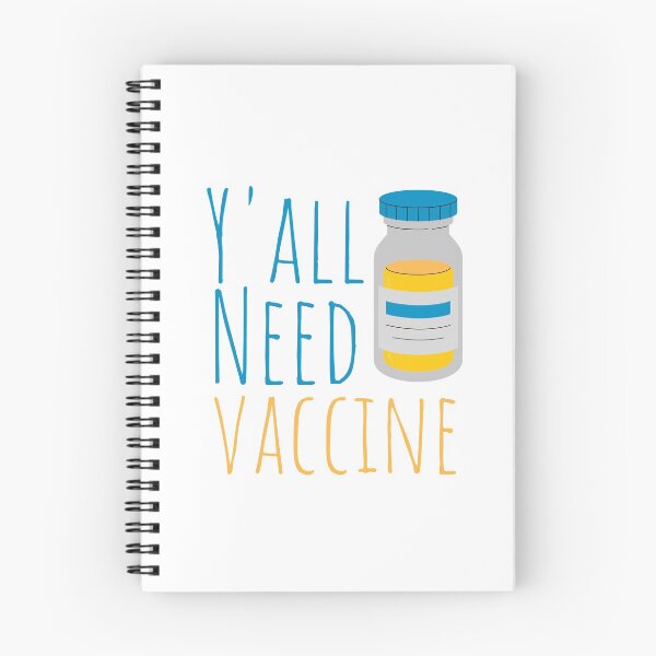 Item preview, Yall Need Vaccine Blue and Yellow designed and sold by SweetAndSpice.