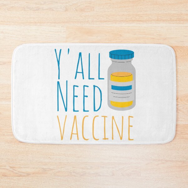 Item preview, Yall Need Vaccine Blue and Yellow designed and sold by SweetAndSpice.