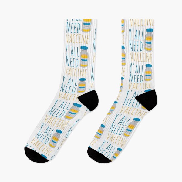 Item preview, Yall Need Vaccine Blue and Yellow designed and sold by SweetAndSpice.