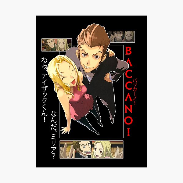 Baccano Isaac Y Miria Black Photographic Print By Senpaischoice Redbubble