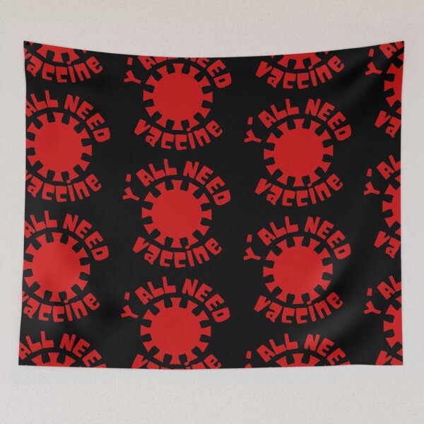 Item preview, Yall Need Vaccine Red Virus Design designed and sold by SweetAndSpice.