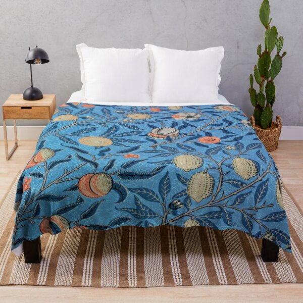 Item preview, William Morris fruits and birds, blue designed and sold by Vivanne-art.