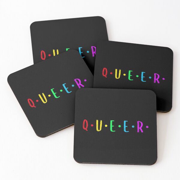 Item preview, Distressed QUEER Gay Pride Rainbow Design designed and sold by LittleFlairTee.
