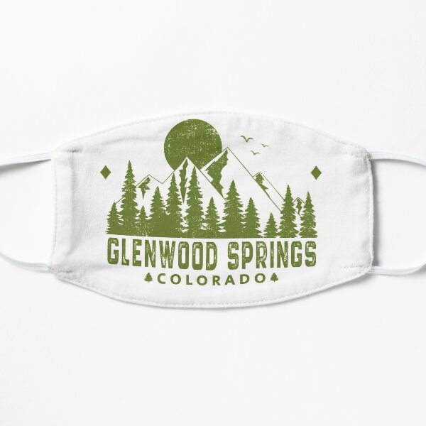 Glenwood Springs Colorado Mountain View Flat Mask