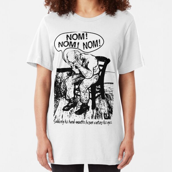 NOM NOM NOM : Hand Mouths Slim Fit T-Shirt