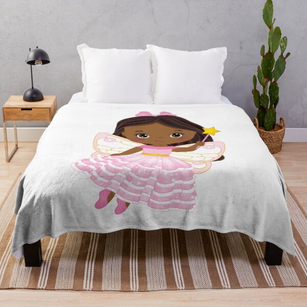 Item preview, African American Cute Little Fairy designed and sold by CreativeMill.