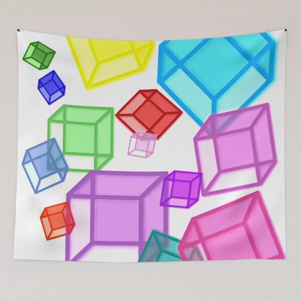 Item preview, Colorful 3D Cube Abstract Pattern designed and sold by mrtraz.
