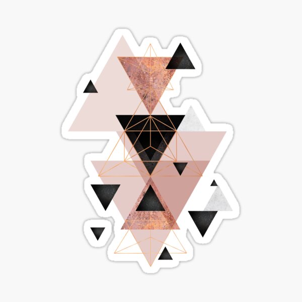 Item preview, Geometric in blush and rose gold designed and sold by UrbanEpiphany.