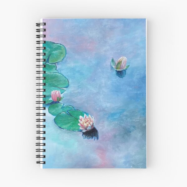 Item preview, Lily pads on a sunset lake designed and sold by Messy Confetti.